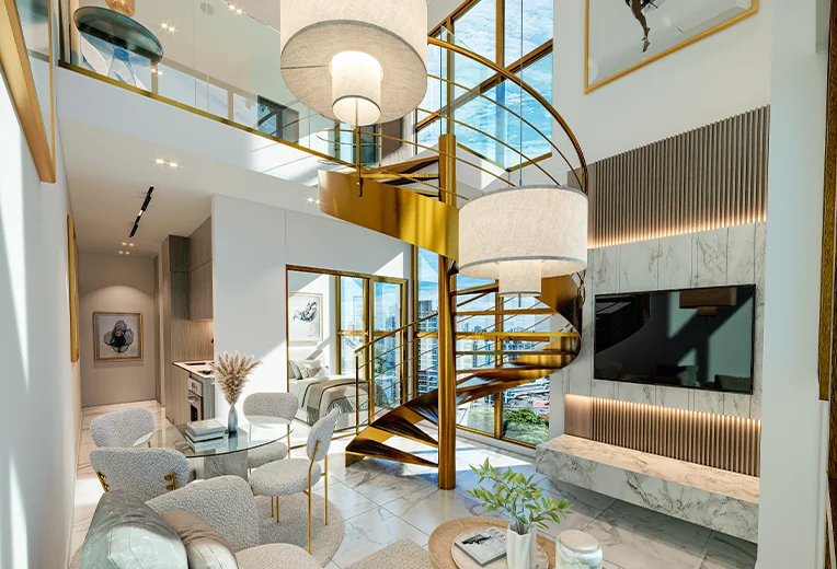 Apartamento doble altura